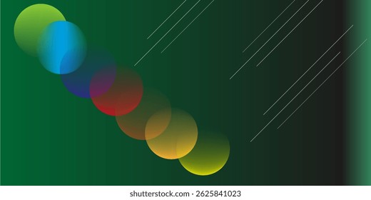 Abstract green wave background. Dynamic shapes composition. Eps10 vector