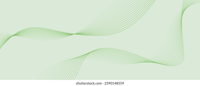 Abstract green wave background. EPS10