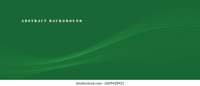 abstract green wave background. eps10