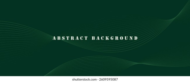 Abstract green wave background. EPS10