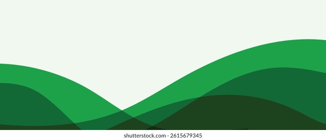 abstract green wave background. eps10