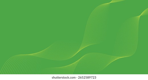 abstract green wave background. eps10
