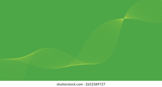 abstract green wave background. eps10