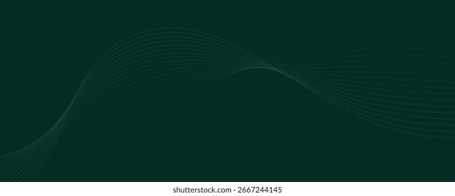 Fondo verde abstracto de la onda. EPS10
