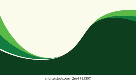 fundo de onda verde abstrato. eps10