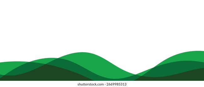 Fondo verde abstracto de la onda. EPS10