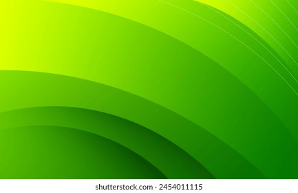 Abstract green wave background. Fluid shapes composition. Eps10 vector