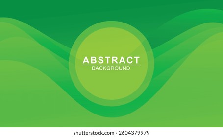 Abstract green wave background. fluid shapes composition. wave elements with fluid gradient shapes. green background