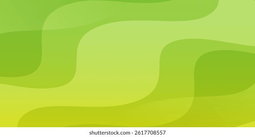 Abstract green wave background. Fluid shapes composition. vector design concept. Decorative web layout or poster, banner