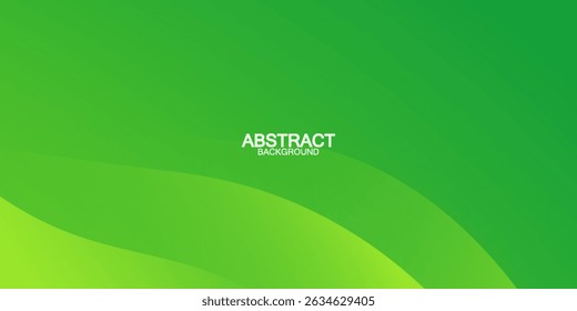 Abstrakter grüner Wellenhintergrund. Flüssigformzusammensetzung. Vektordesign-Konzept. Dekoratives Weblayout oder Poster, Banner