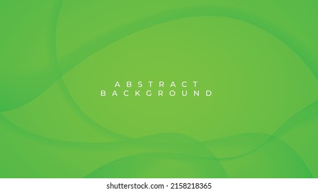 Abstract green wave background. Gradient wavy green. Vector illustration