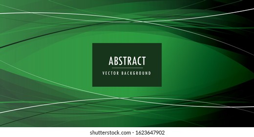 Abstract green wave background Illustrations for templates