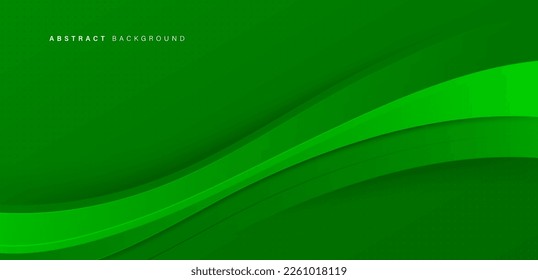 Resumen del fondo de la ola verde. Diseño moderno de plantillas de banner con espacio de copia para texto. Suit para afiche, banner, folleto, portada, empresa, sitio web, volante. Ilustración del vector