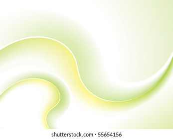 abstract green wave background vector illustration