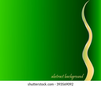 Abstract green wave backgrounds. Sample text