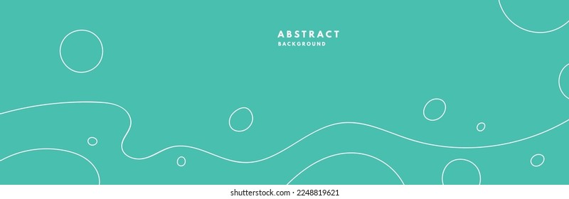Abstract green wave pattern background. Compositions of line and shapes. Vector illustration