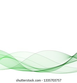 Abstract green
 wave with shadow. design for business idea. layout for presentation