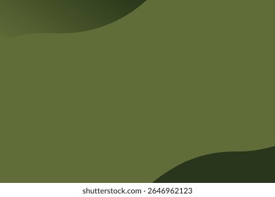 Abstract green wave shapes with transparency for modern design