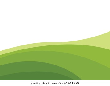 Abstract green wave and space to put text vector illustration design green background color geometric creative for business banner, poster, flyer, card, cover