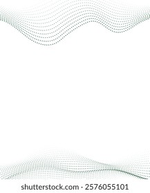 abstract green wave vector background