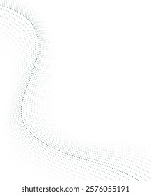 abstract green wave vector background