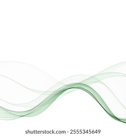 Abstract green wave. Vector graphics layout for advertising presentation template eps 10.