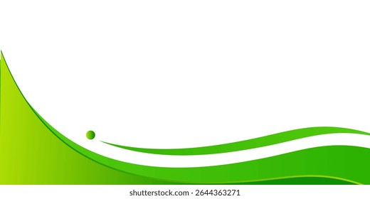 Abstract green wave. Vector illustration wave . eps 10 . 