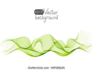 Abstract green wave for Your design