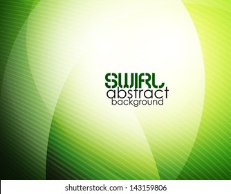 Abstract green waves