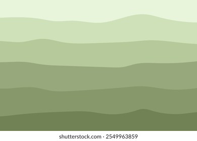 Modelo de plano de fundo das ondas verdes abstratas. Plano de fundo perfeito. Design vetorial.