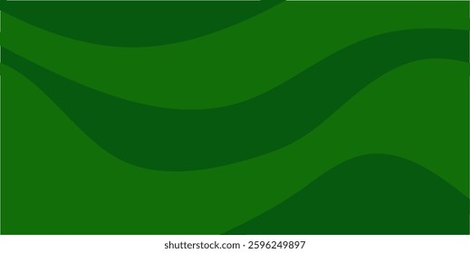 Abstract green waves create a modern, fluid background. Smooth curves and gradients evoke nature, motion, and a calming visual experience