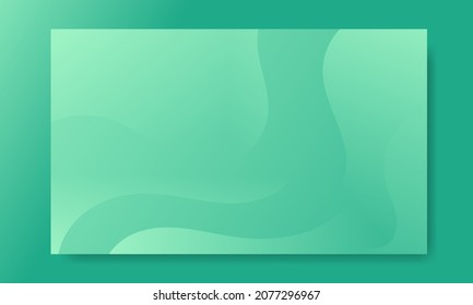 Resumen Fondo geométrico de las olas verdes. Diseño de fondo moderno. color de gradiente. Composición de formas fluidas. Apto para el diseño de la presentación. sitio web, carteles, fondos de pantalla, folleto, carteles