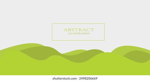 Fondo geométrico Abstractas del marco de las ondas verdes