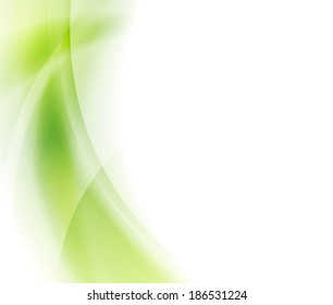 Abstract Green Waves Vector Art Design Stock Vector (Royalty Free ...