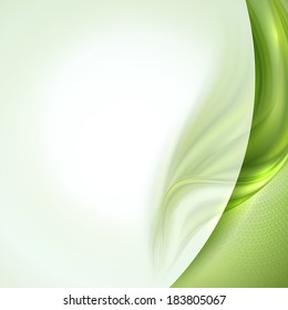 Abstract green waving background