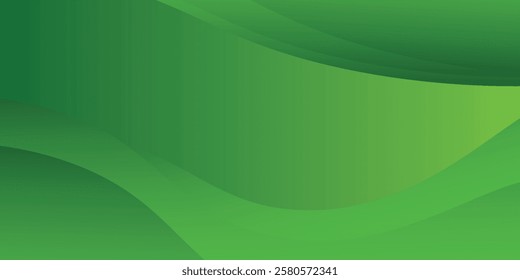 Abstract green wavy art background. Vector EPS 10