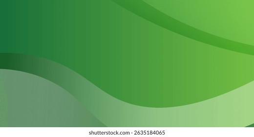 Abstractas fondo de arte ondulado verde. Vector EPS 10
