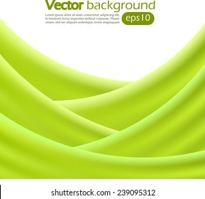 Abstract green wavy background