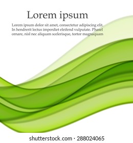 Abstract green wavy background