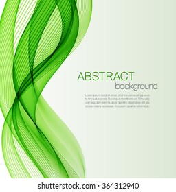 Abstract green wavy background