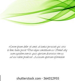 Abstract green wavy background