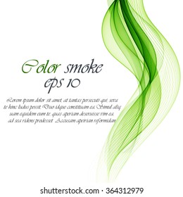 Abstract green wavy background