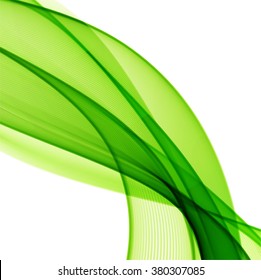 Abstract green wavy background