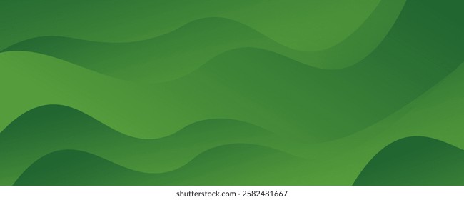 Abstract green wavy background, Can be used covers, banners, wallpapers, flyers, brochures, books, print media, cards, web backgrounds. vector10