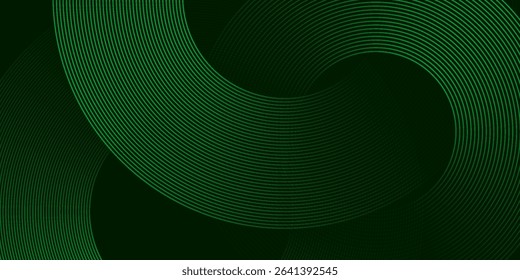 Abstract green wavy background design. Vector illustration