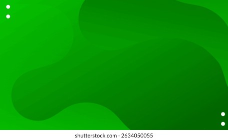 Fondo ondulado verde Abstractas. Onda de sonido dinámica. Elemento de diseño. Ilustración vectorial
