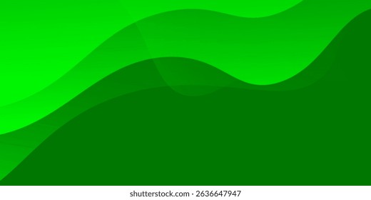 Abstract green wavy background. Eps10 vector