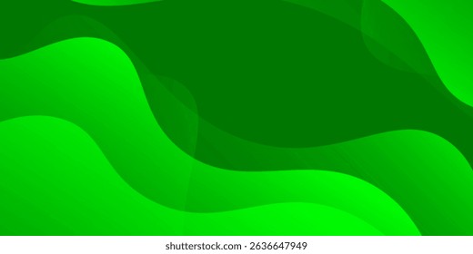 Abstract green wavy background. Eps10 vector