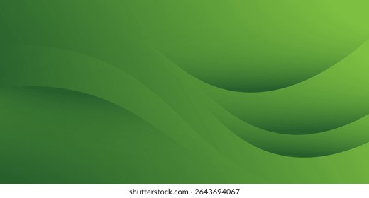 Fundo ondulado verde abstrato. Eps10
