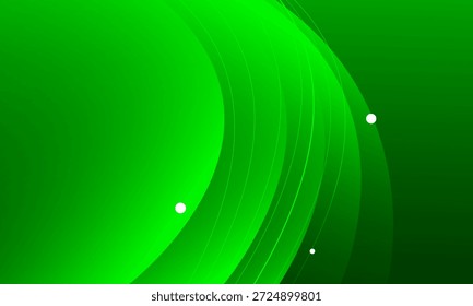 Fundo ondulado verde abstrato. Vetor Eps10